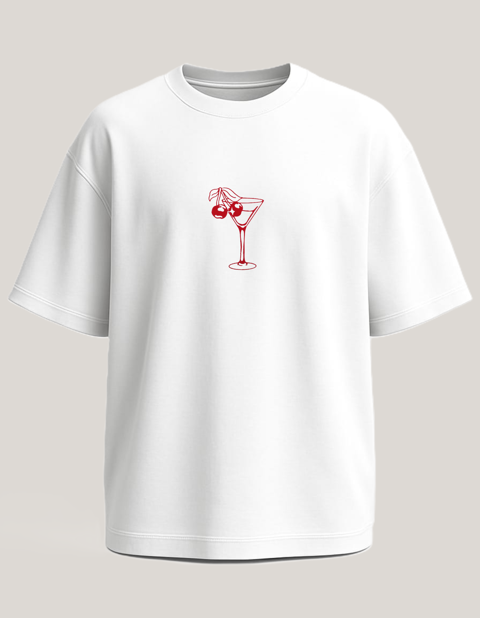 🍒 Cherry High: Minimal Oversized Tee